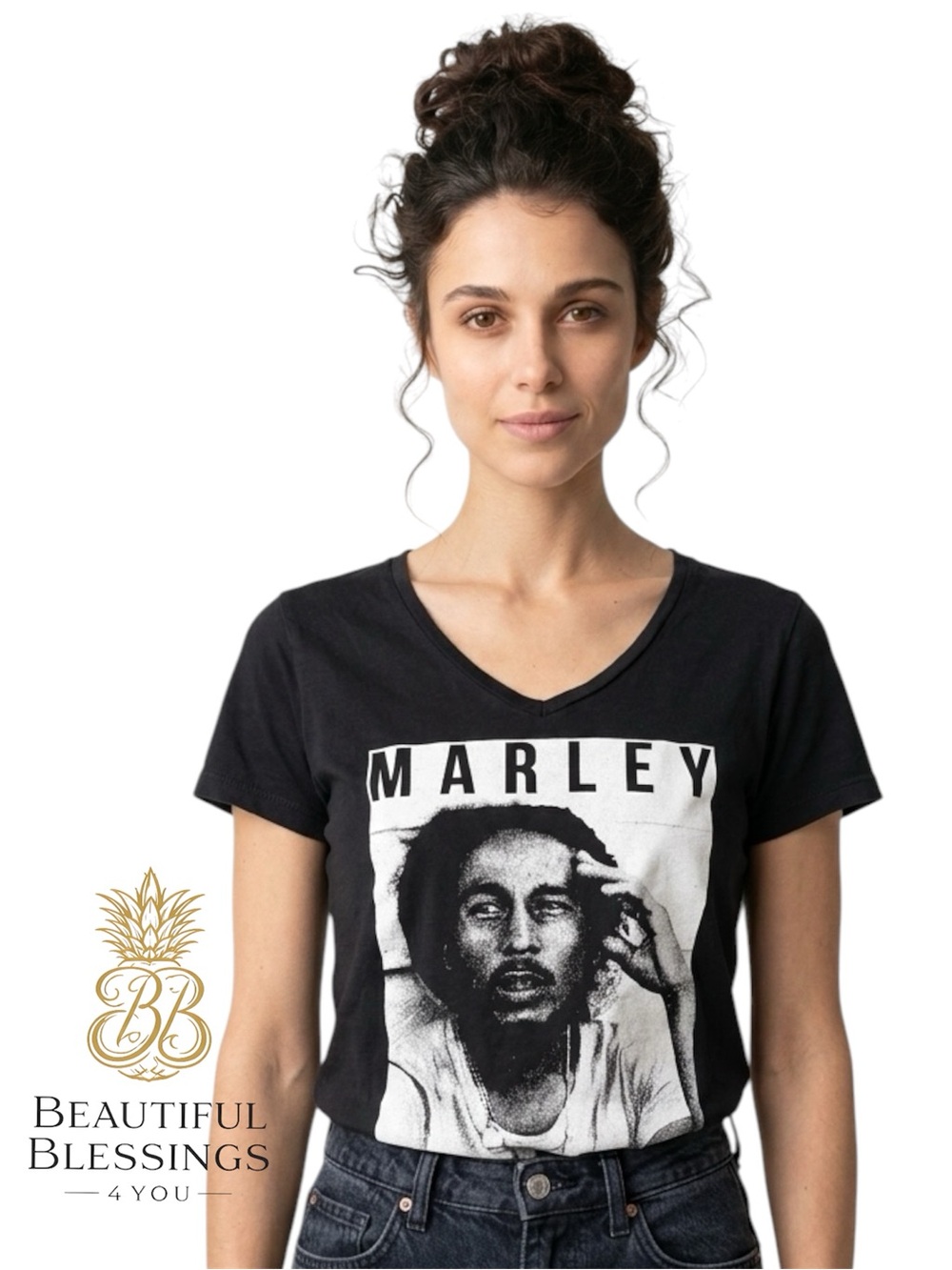 Bob Marley Graphic Tee Size Large Zion Rootswear Black Distressed Faded Shirt